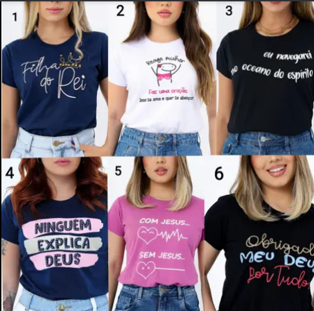 Camisetas Femininas com Mensagens Cristãs: Estilo e Fé em Perfeita Harmonia